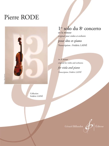 1er solo du 8e concerto en La mineur Visuel